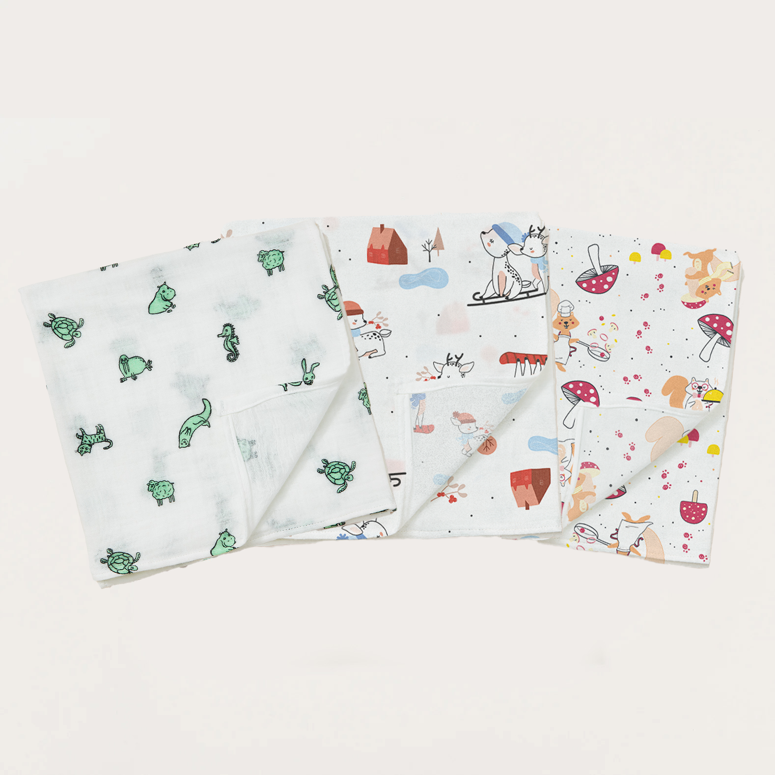 Lot de 3 langes