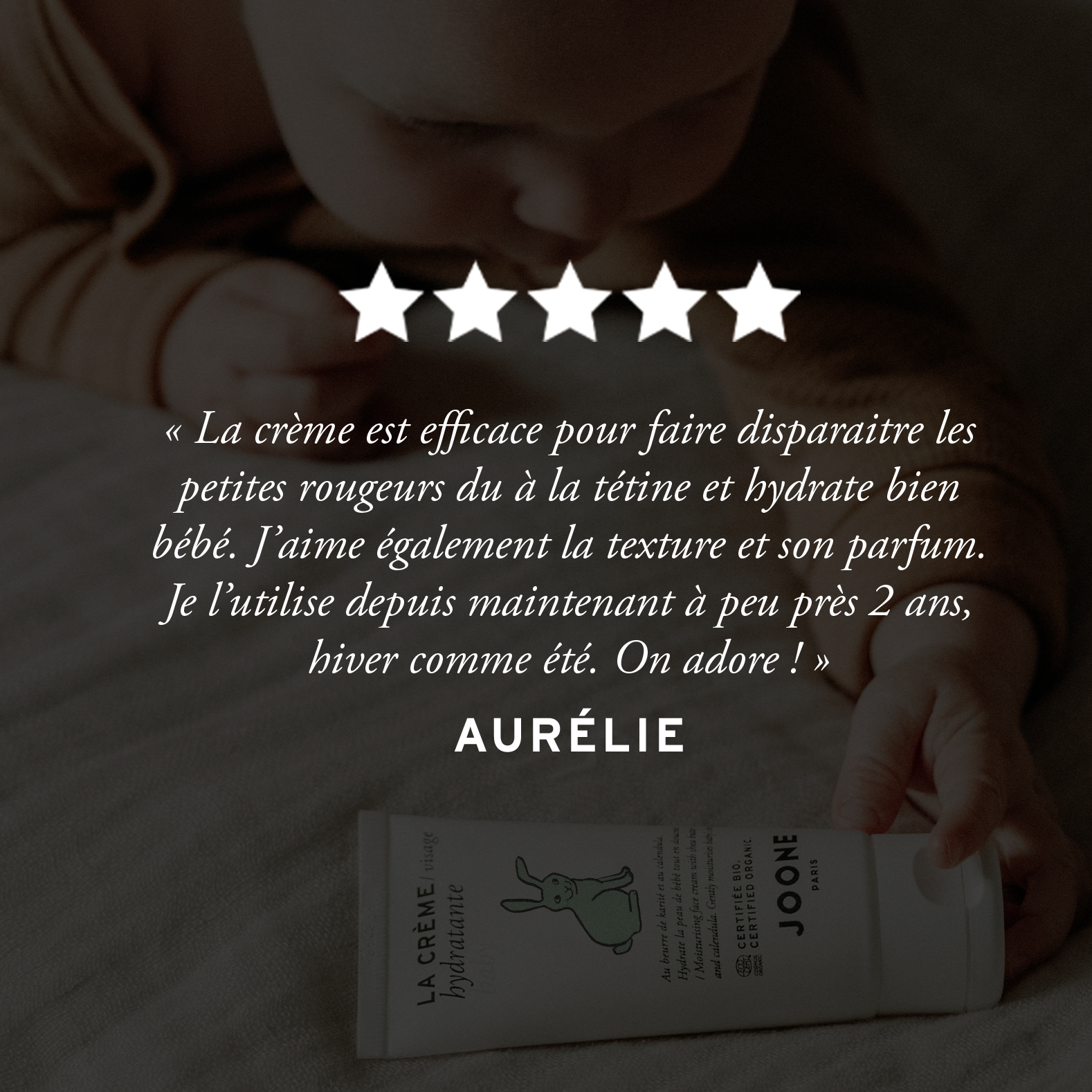 La crème visage bébé certifiée bio