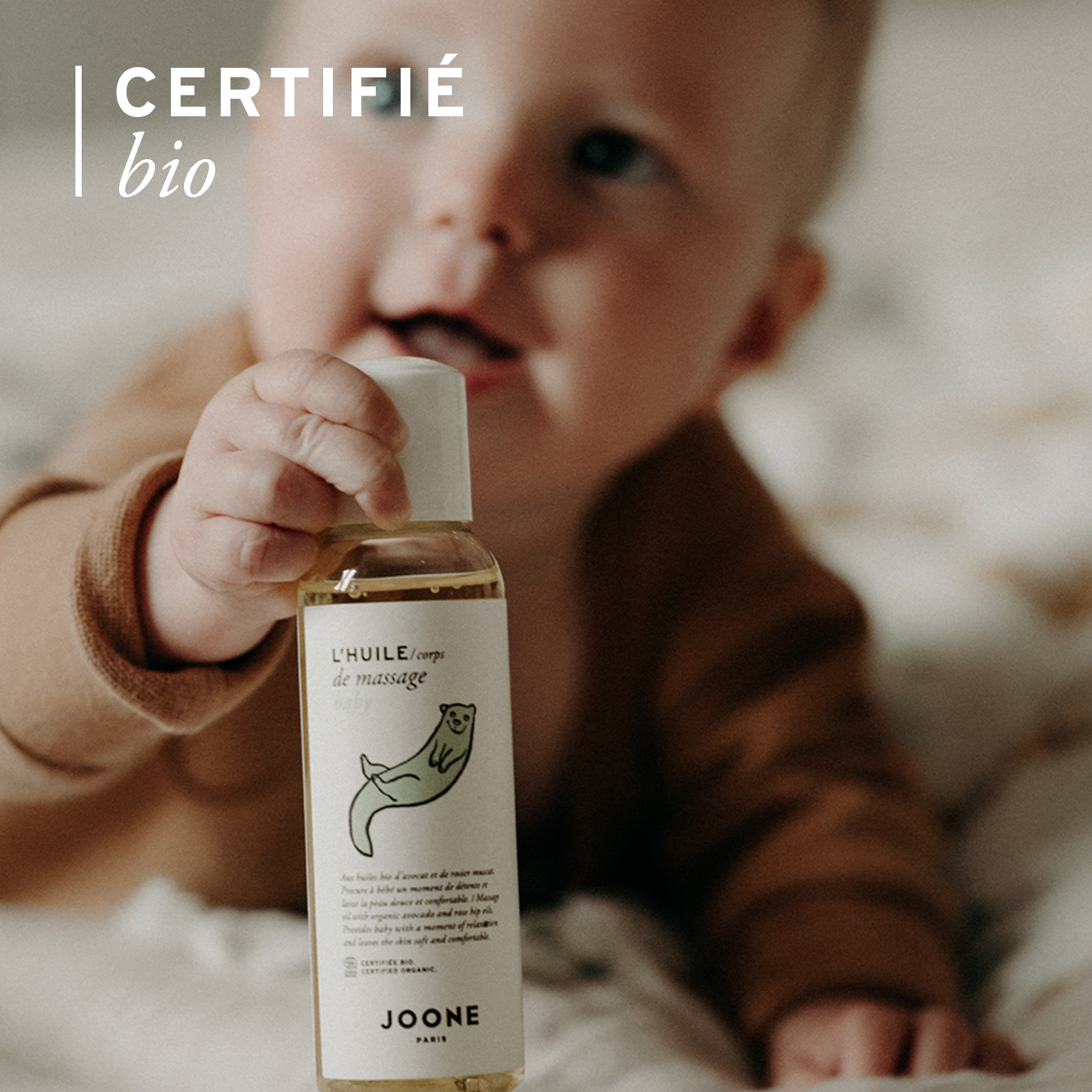 L'huile de massage certifiée bio