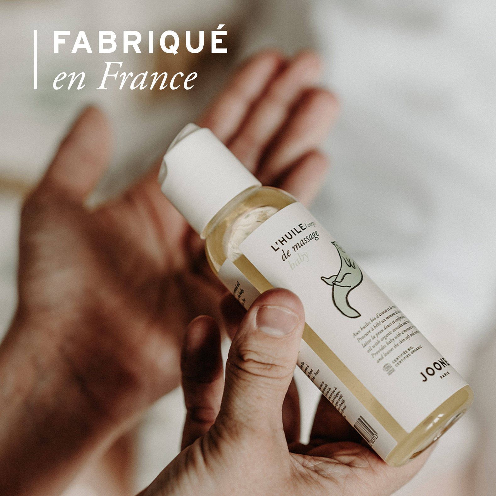 L'huile de massage certifiée bio