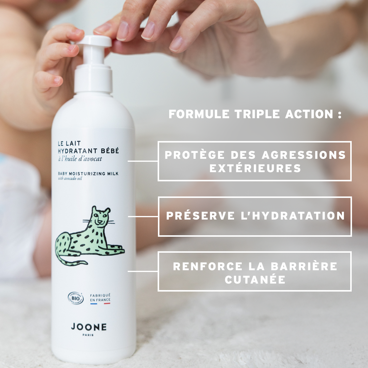 Le lait hydratant certifié bio