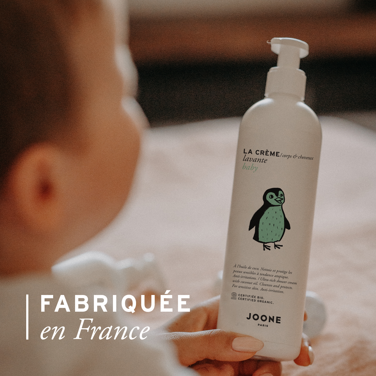 La crème lavante surgras certifiée bio