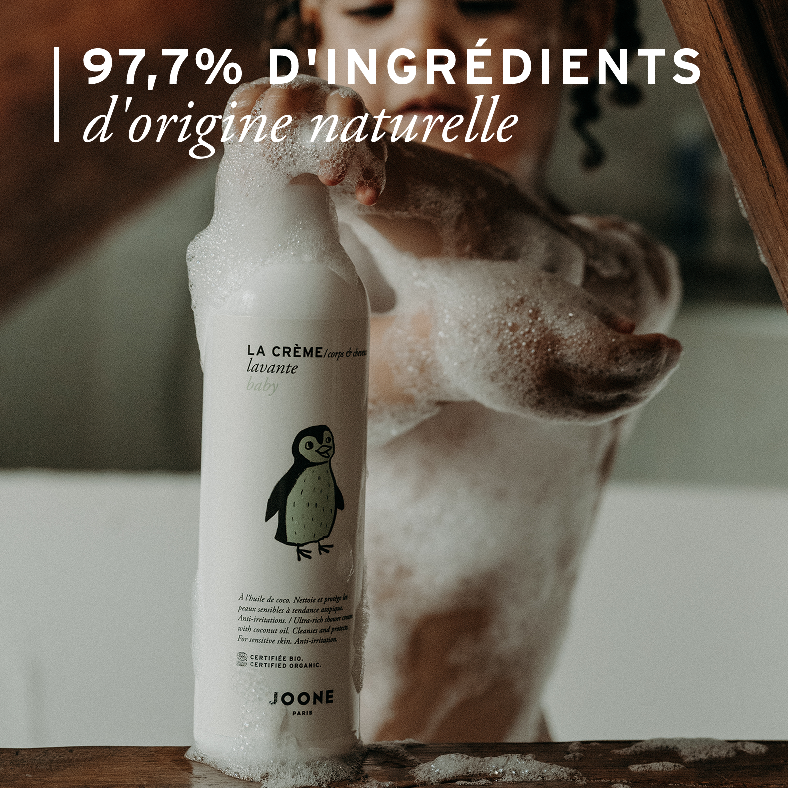 La crème lavante surgras certifiée bio