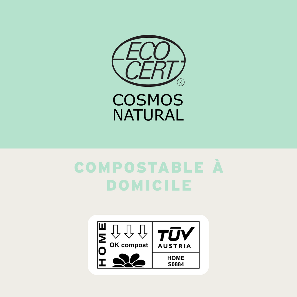 Les lingettes à l'eau compostables