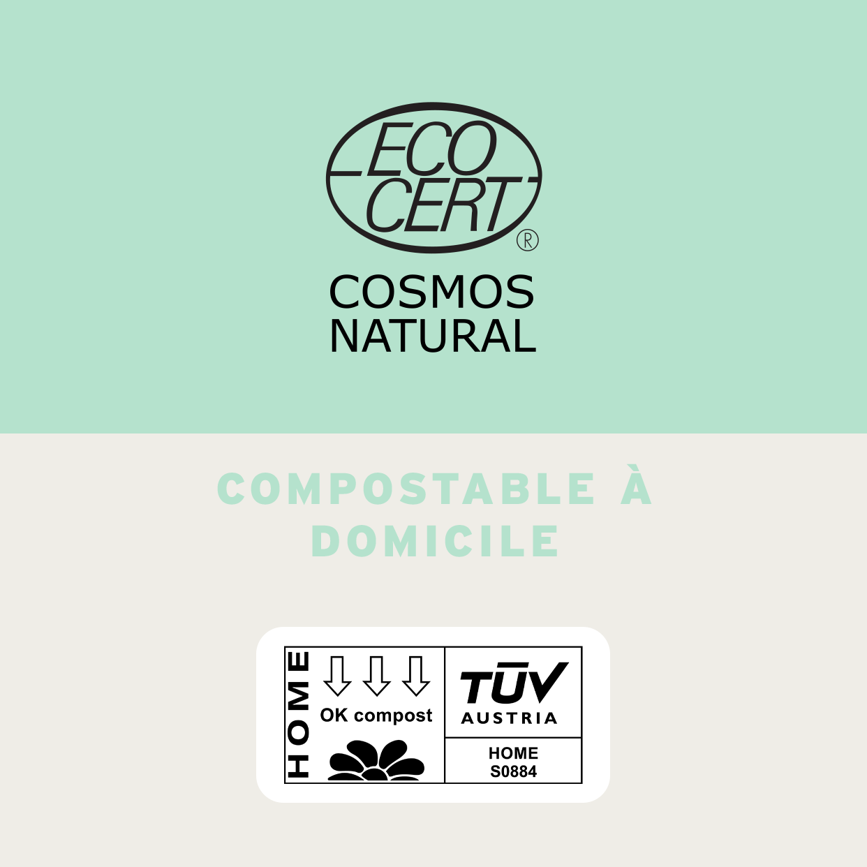 Les lingettes à l'eau compostables