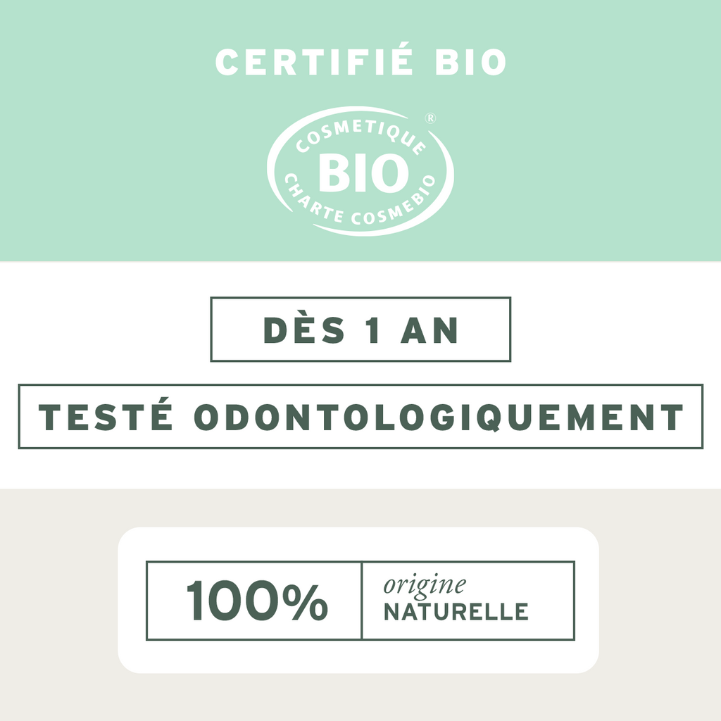 Le dentifrice certifié bio