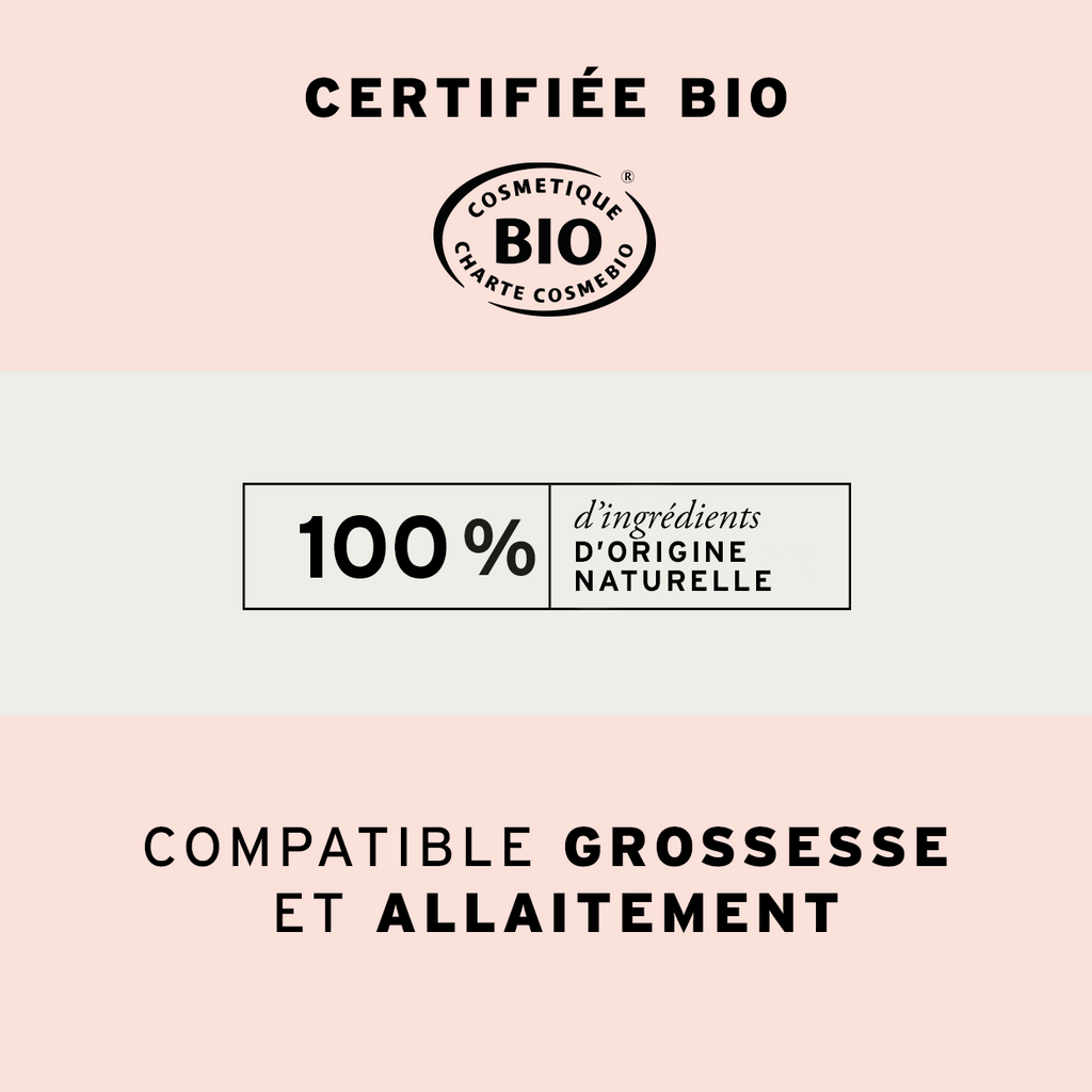 L'huile vergetures certifiée bio