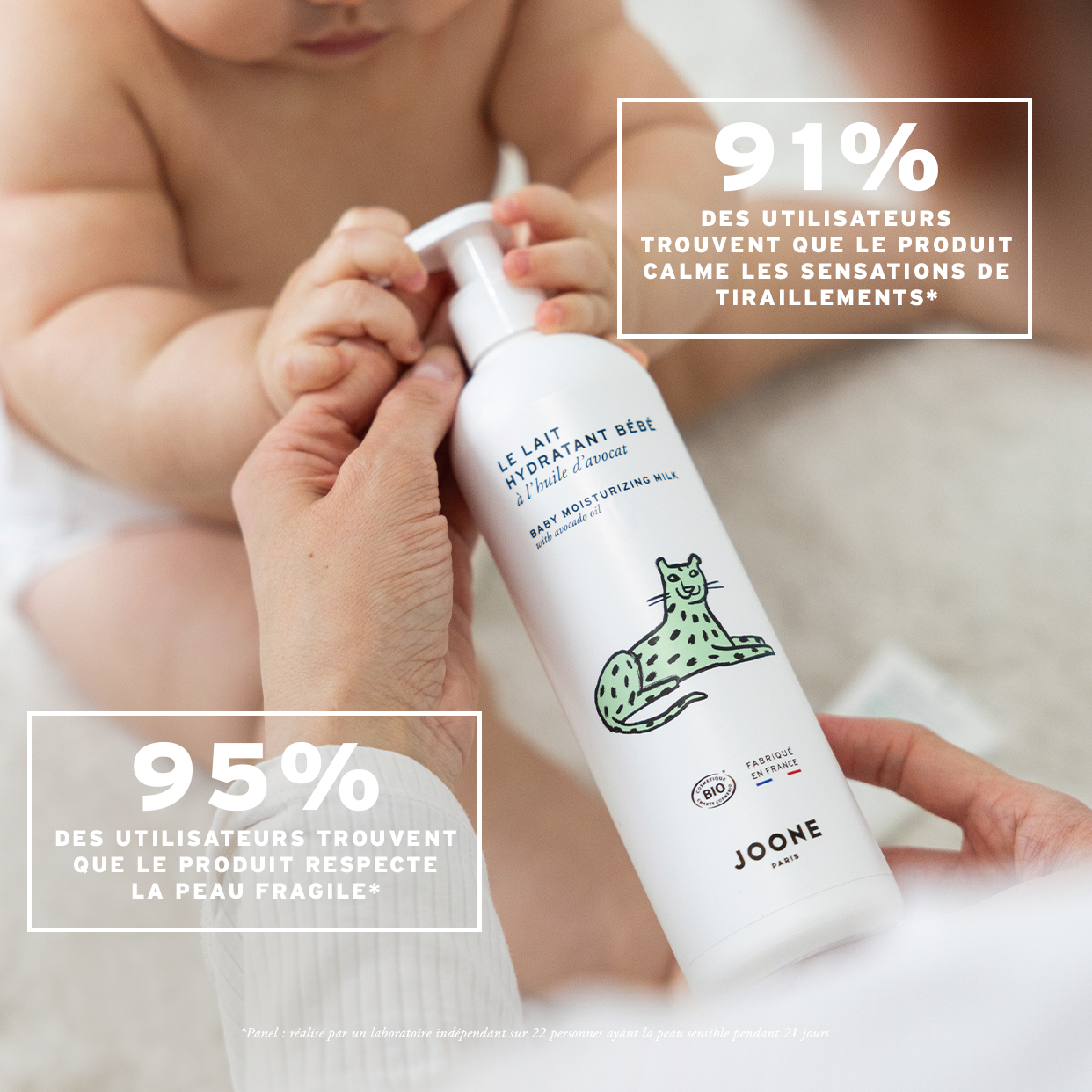 Le lait hydratant certifié bio