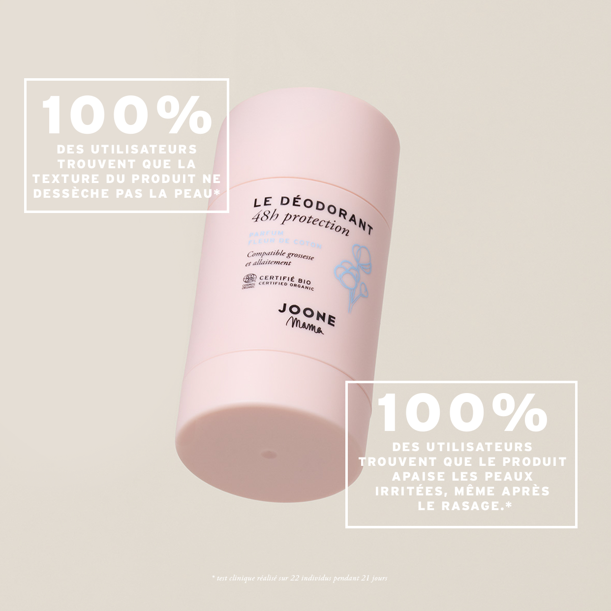Le déodorant parfum fleur de coton certifié bio