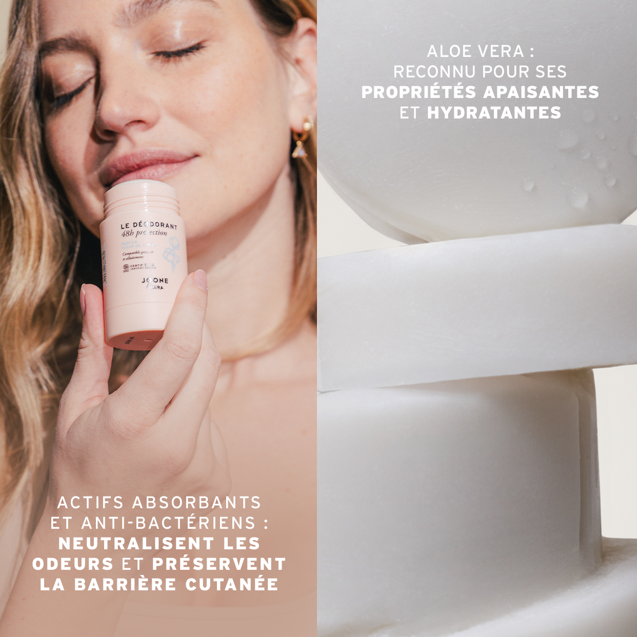 Le déodorant parfum fleur de coton certifié bio