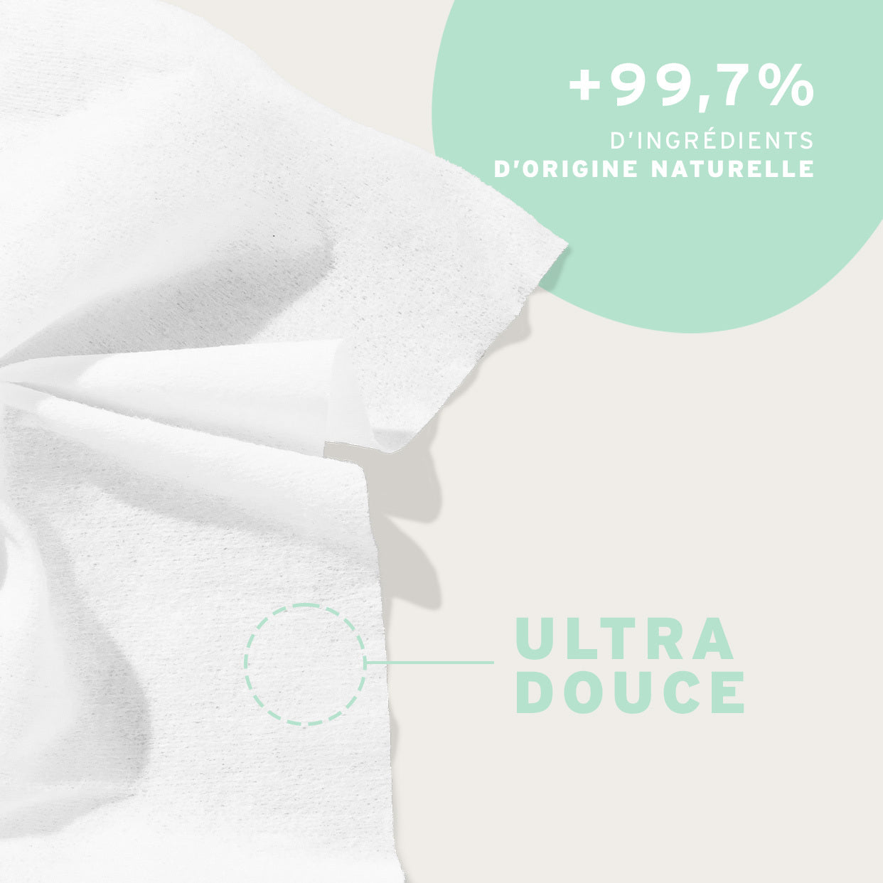 Les lingettes à l'eau compostables